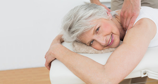 elderly person neck massage